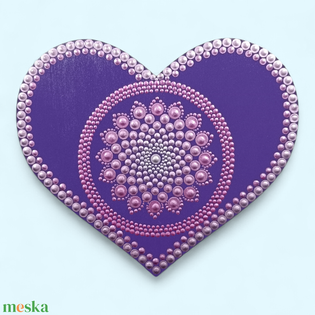 Kaparós szív alakú fa képeslap  - otthon & életmód - papír, írószer - ajándékozás kellékei - képeslap, üdvözlőlap - Meska.hu