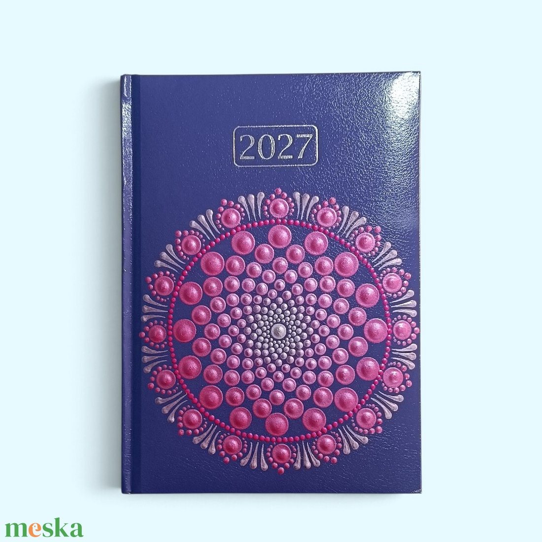 Mandalás határidőnapló � 2027 napi beosztású, kézzel festett - otthon & életmód - papír, írószer - naptár & tervező - Meska.hu