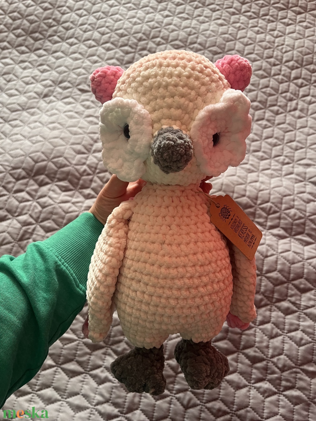 Horgolt plüss bagoly - játék & sport - plüssállat & játékfigura - bagoly - Meska.hu