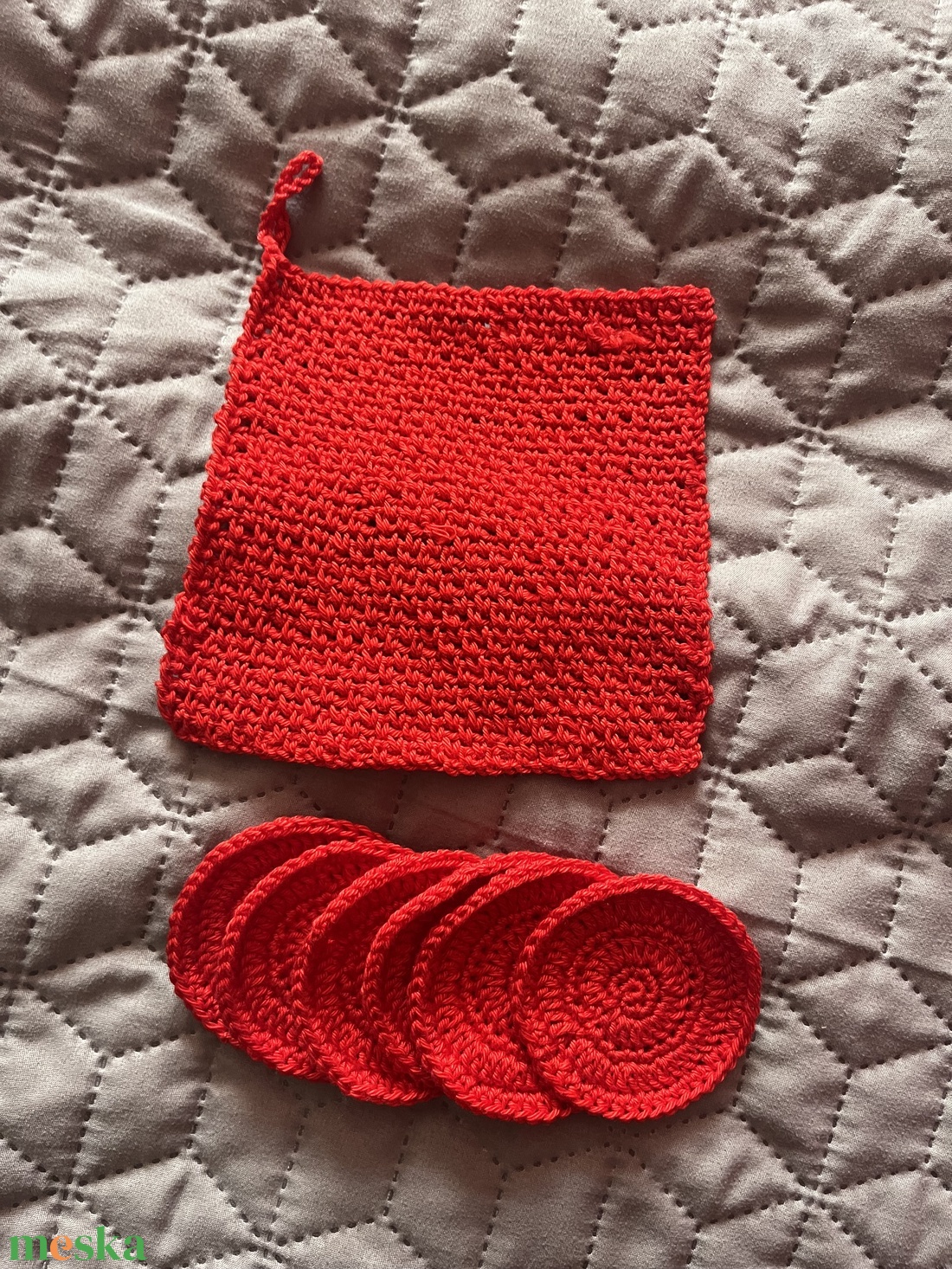 Arctisztító korong + kendő - szépségápolás - arcápolás - arctisztító korong - Meska.hu