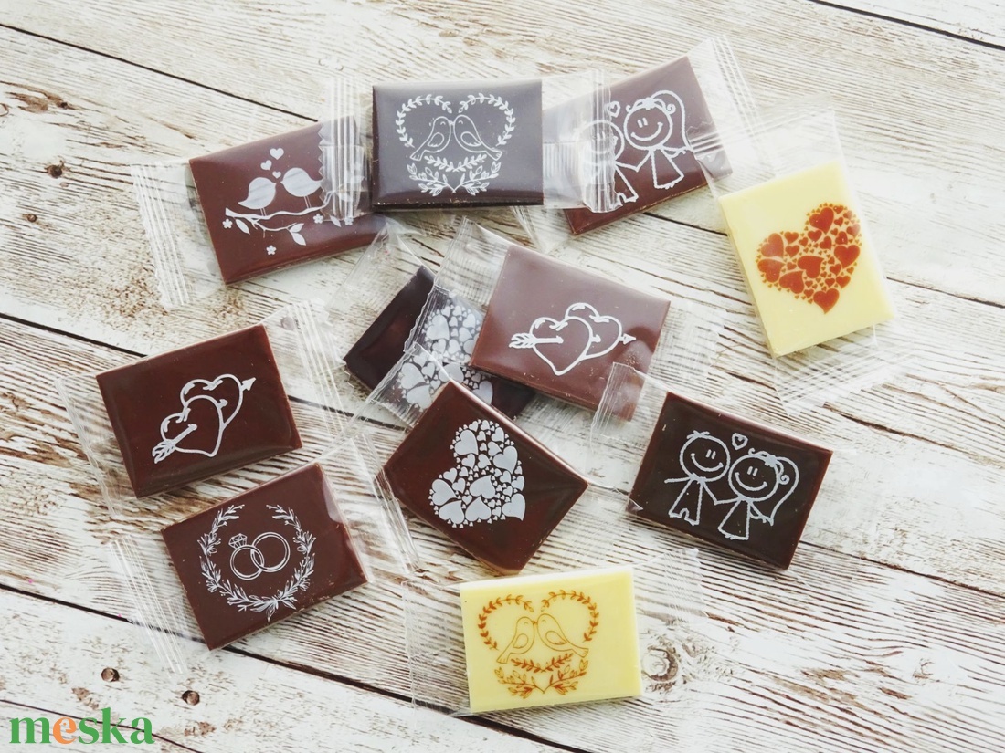Mini esküvői csokoládé - esküvő - emlék & ajándék - köszönőajándék - Meska.hu Mini esküvői csokoládé - esküvő - emlék & ajándék - köszönőajándék - Meska.hu