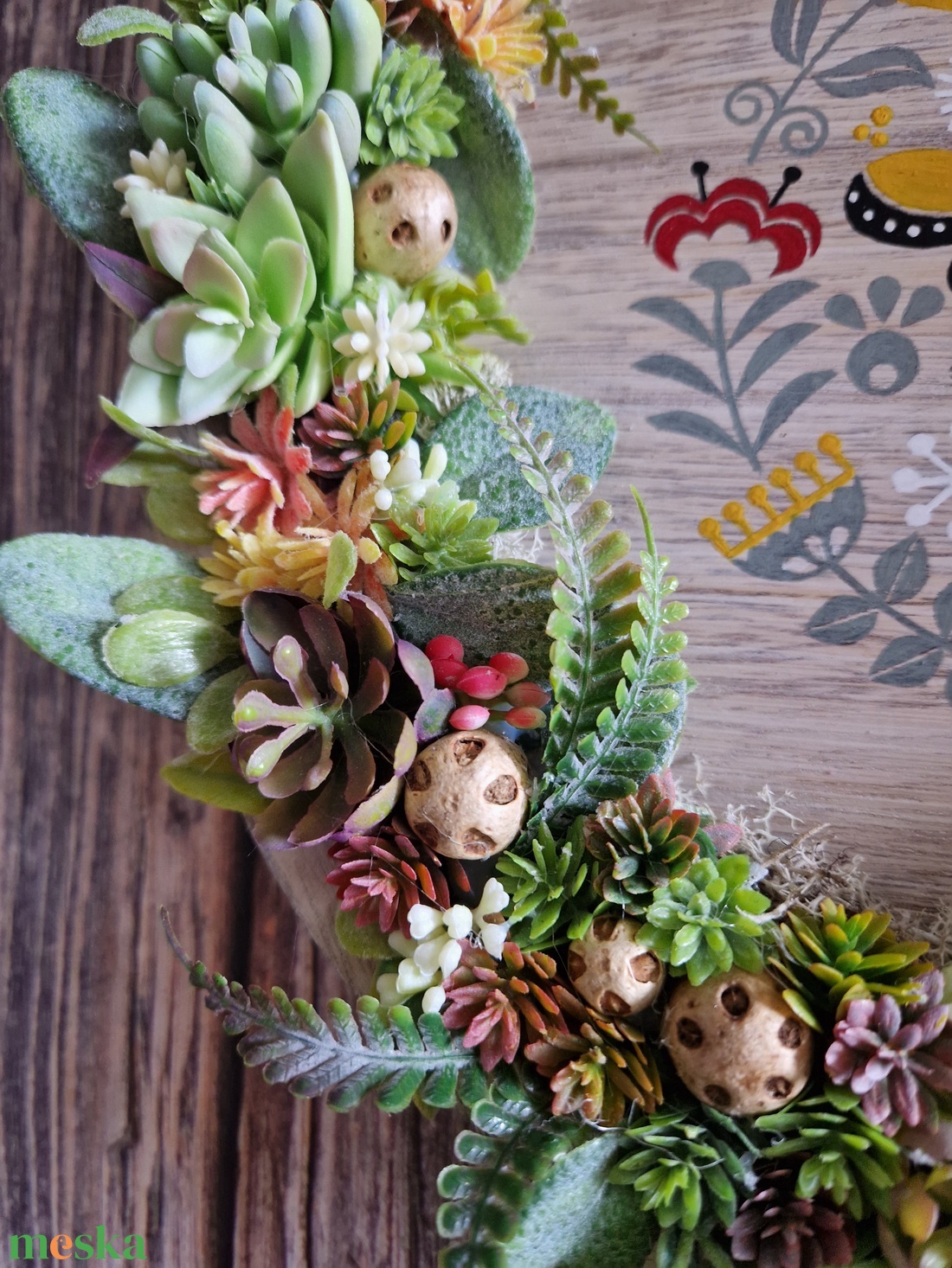 Tavaszi zsongás - virágos tavaszi-nyári ajtódísz, kopogtató - otthon & életmód - dekoráció - ajtó- és ablak dekoráció - ajtódísz & kopogtató - Meska.hu