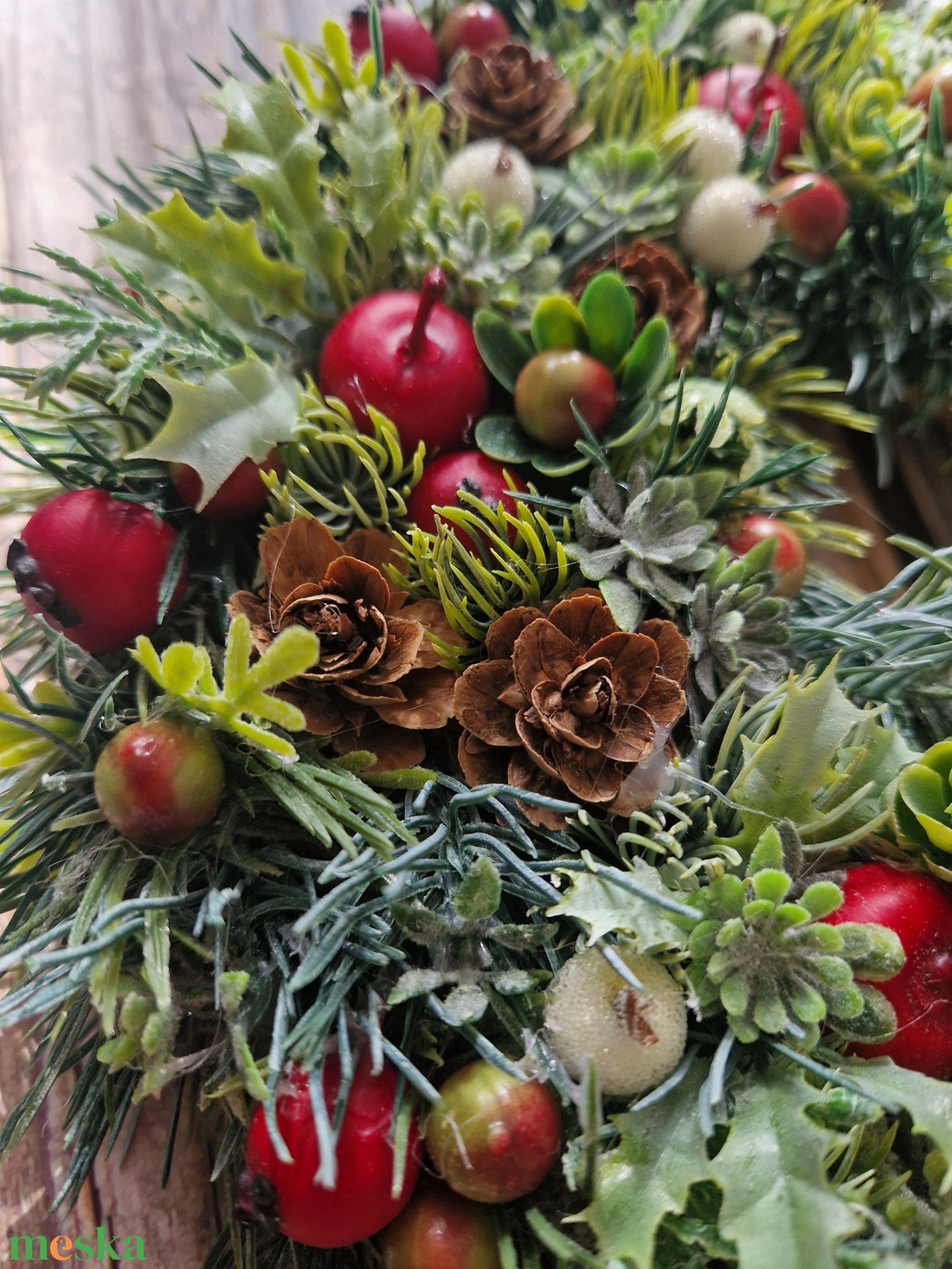 Ivettnek - Téli bogyós I. - téli-karácsonyi ajtódísz, kopogtató - karácsony - karácsonyi lakásdekoráció - karácsonyi ajtódíszek - Meska.hu Ivettnek - Téli bogyós I. - téli-karácsonyi ajtódísz, kopogtató - karácsony - karácsonyi lakásdekoráció - karácsonyi ajtódíszek - Meska.hu