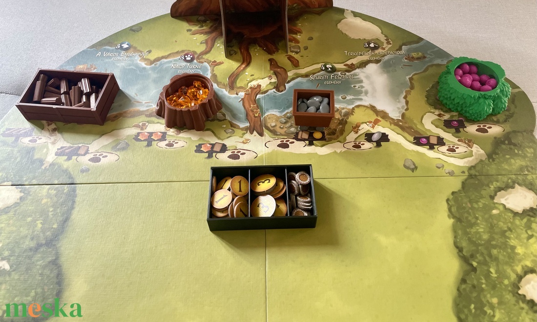 Everdell társasjáték-kiegészítő: tárolók (5 db) - játék & sport - táblajáték és kártyajáték - társasjátékok - Meska.hu