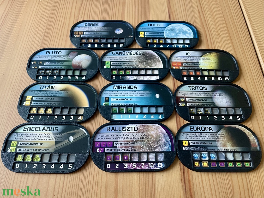 Mars terraformálása társasjáték-kiegészítő: gyarmatlapokat védő, csúszásmentes keret (11 db) - játék & sport - táblajáték és kártyajáték - társasjátékok - Meska.hu