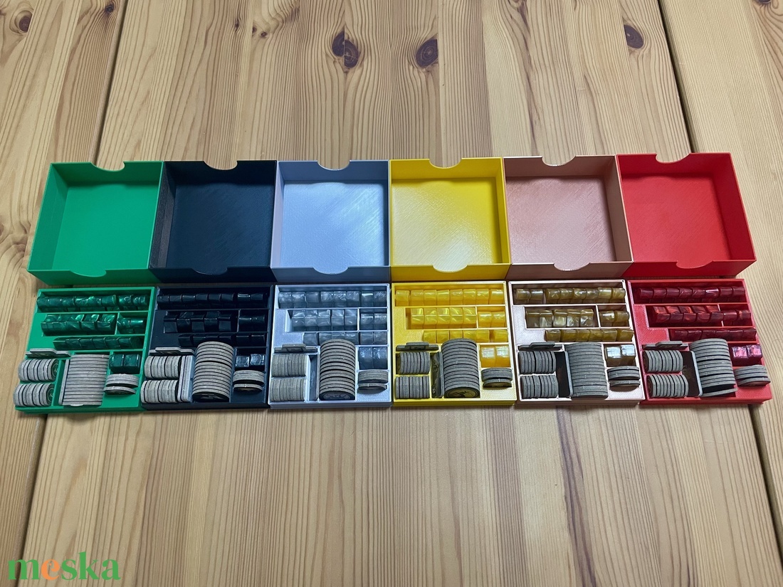 Trónok harca társasjáték kiegészítő: tárolók (6 db) - játék & sport - táblajáték és kártyajáték - társasjátékok - Meska.hu