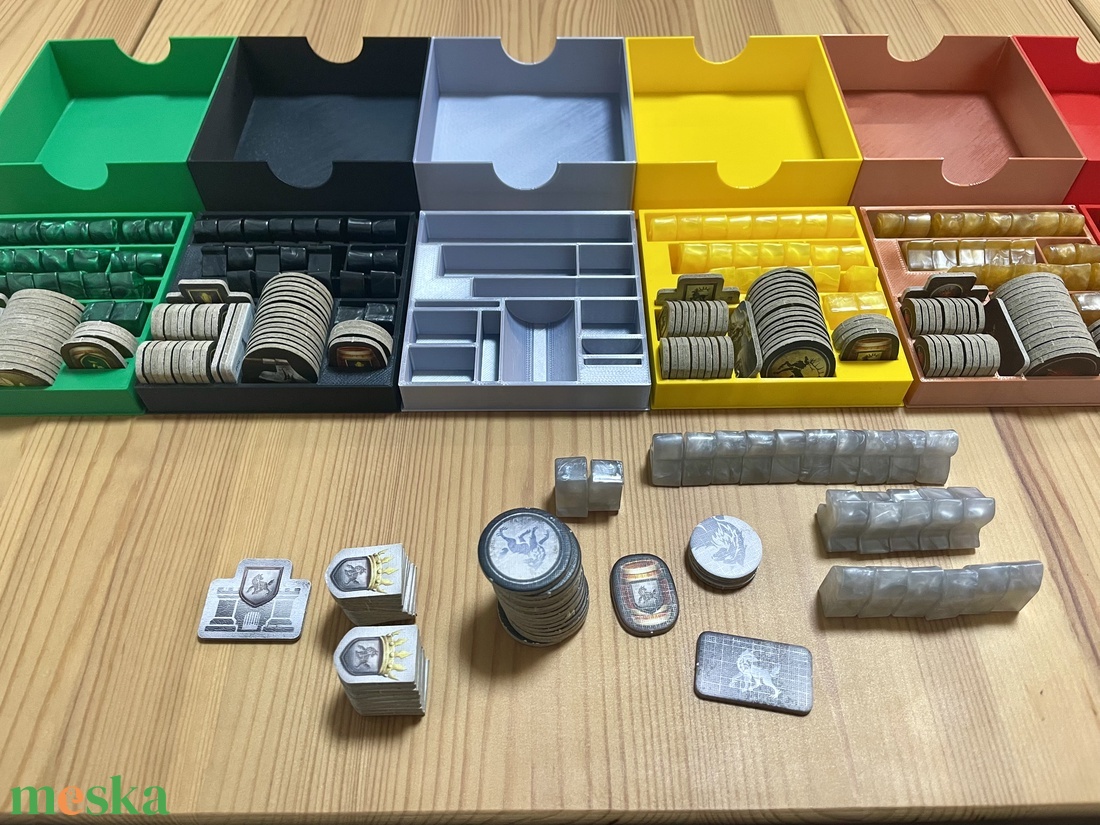 Trónok harca társasjáték kiegészítő: tárolók (6 db) - játék & sport - táblajáték és kártyajáték - társasjátékok - Meska.hu