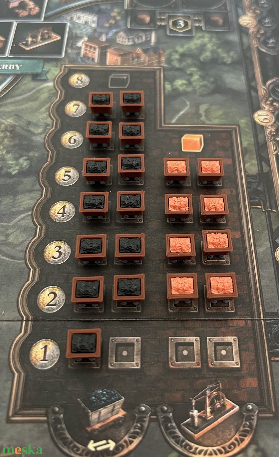 Brass Birmingham kiegészítő: szén- és vascsillék (48 db) - játék & sport - táblajáték és kártyajáték - társasjátékok - Meska.hu