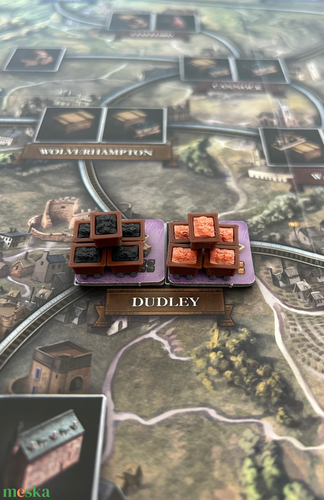 Brass Birmingham kiegészítő: szén- és vascsillék (48 db) - játék & sport - táblajáték és kártyajáték - társasjátékok - Meska.hu