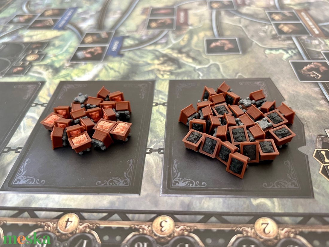 Brass Birmingham kiegészítő: szén- és vascsillék (48 db) - játék & sport - táblajáték és kártyajáték - társasjátékok - Meska.hu