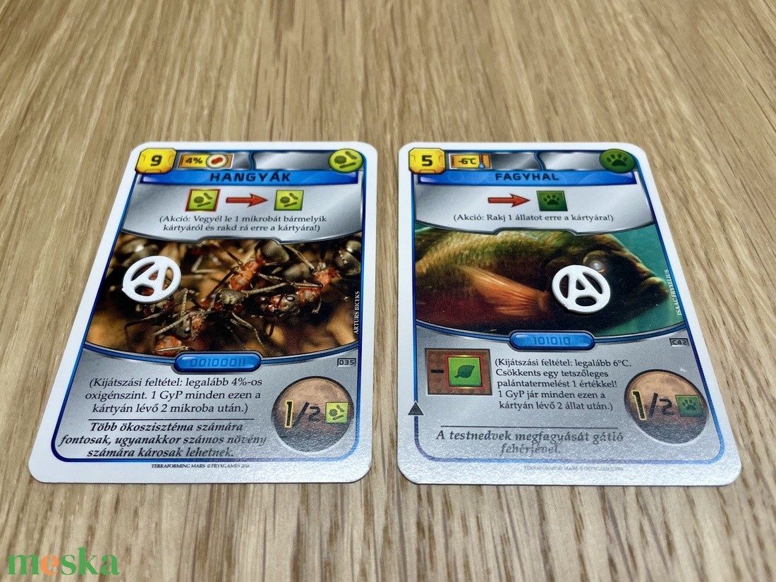 Mars terraformálása kiegészítő: akciójelölők - játék & sport - táblajáték és kártyajáték - társasjátékok - dobókocka - Meska.hu