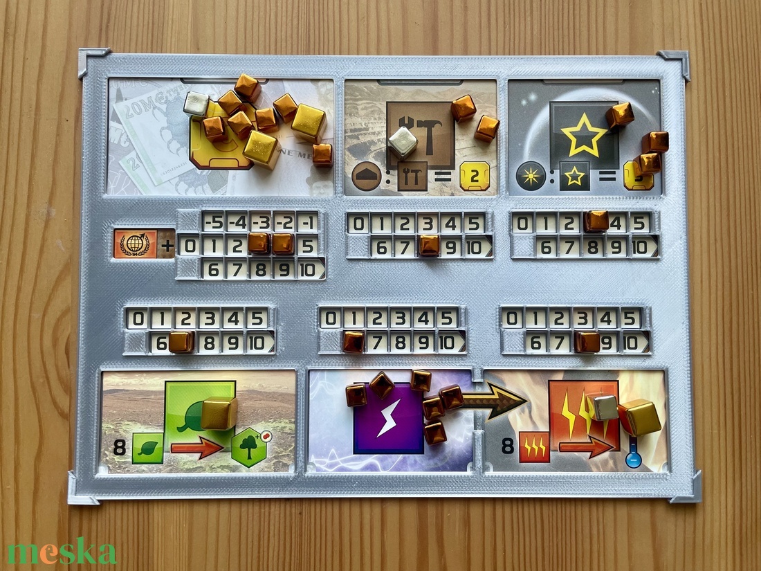 Mars terraformálása kiegészítő: játkostábla csúszásmentesítő - játék & sport - táblajáték és kártyajáték - társasjátékok - dobókocka - Meska.hu