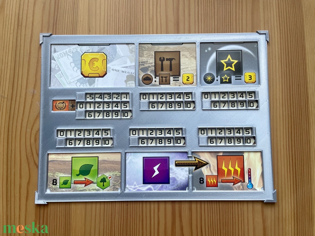 Mars terraformálása kiegészítő: játkostábla csúszásmentesítő - játék & sport - táblajáték és kártyajáték - társasjátékok - dobókocka - Meska.hu