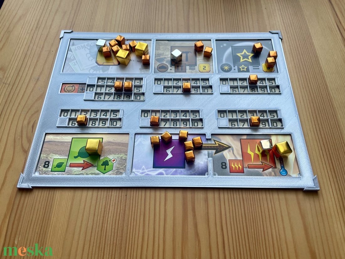 Mars terraformálása kiegészítő: játkostábla csúszásmentesítő - játék & sport - táblajáték és kártyajáték - társasjátékok - dobókocka - Meska.hu