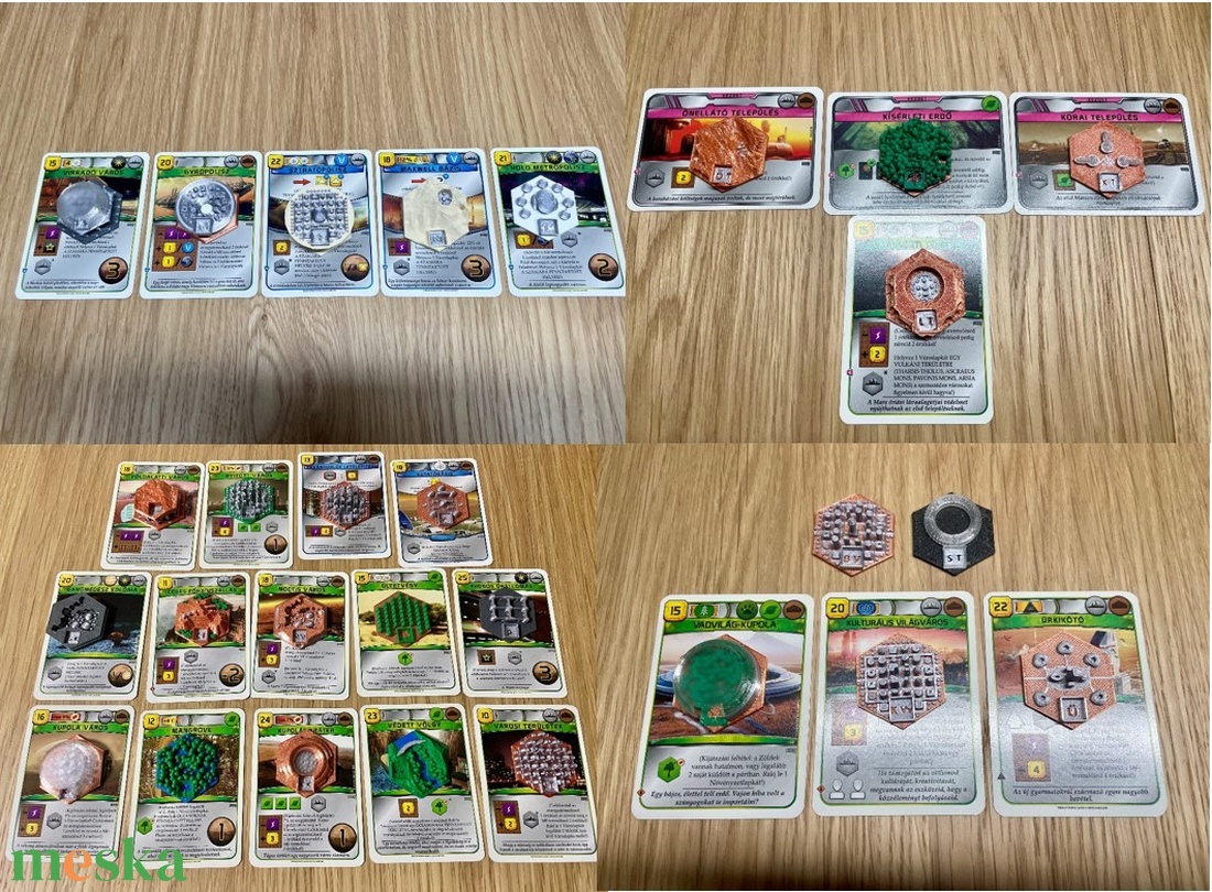 Mars terraformálása kiegészítő: egyedi 3D lapkák (28 db) - játék & sport - táblajáték és kártyajáték - társasjátékok - dobókocka - Meska.hu
