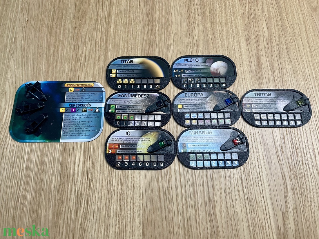 Mars terraformálása kiegészítő: gyarmathajók (8 db) - játék & sport - táblajáték és kártyajáték - társasjátékok - dobókocka - Meska.hu