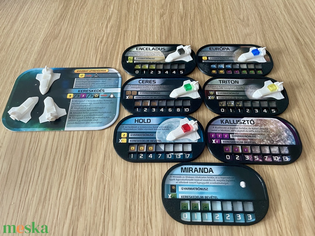 Mars terraformálása kiegészítő: gyarmathajók (8 db) - játék & sport - táblajáték és kártyajáték - társasjátékok - dobókocka - Meska.hu
