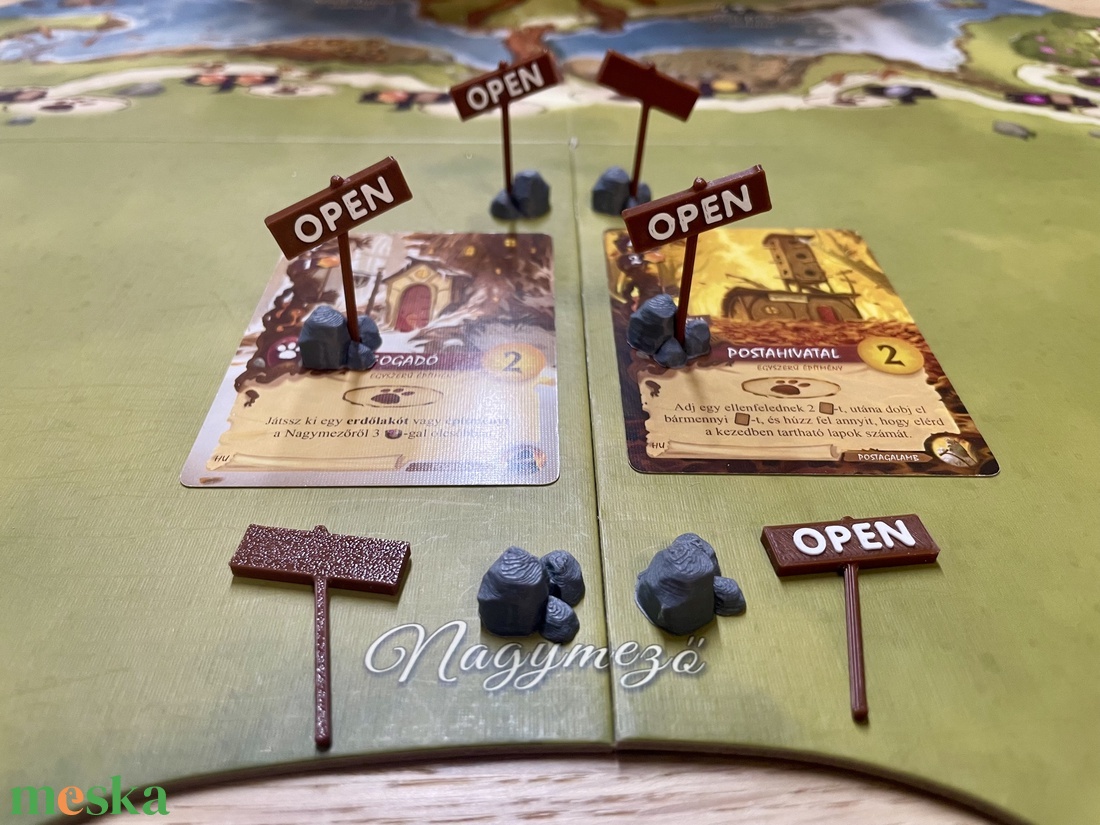 Everdell társasjáték-kiegészítő  - nyitva táblák (6 db) - játék & sport - táblajáték és kártyajáték - társasjátékok - dobókocka - Meska.hu