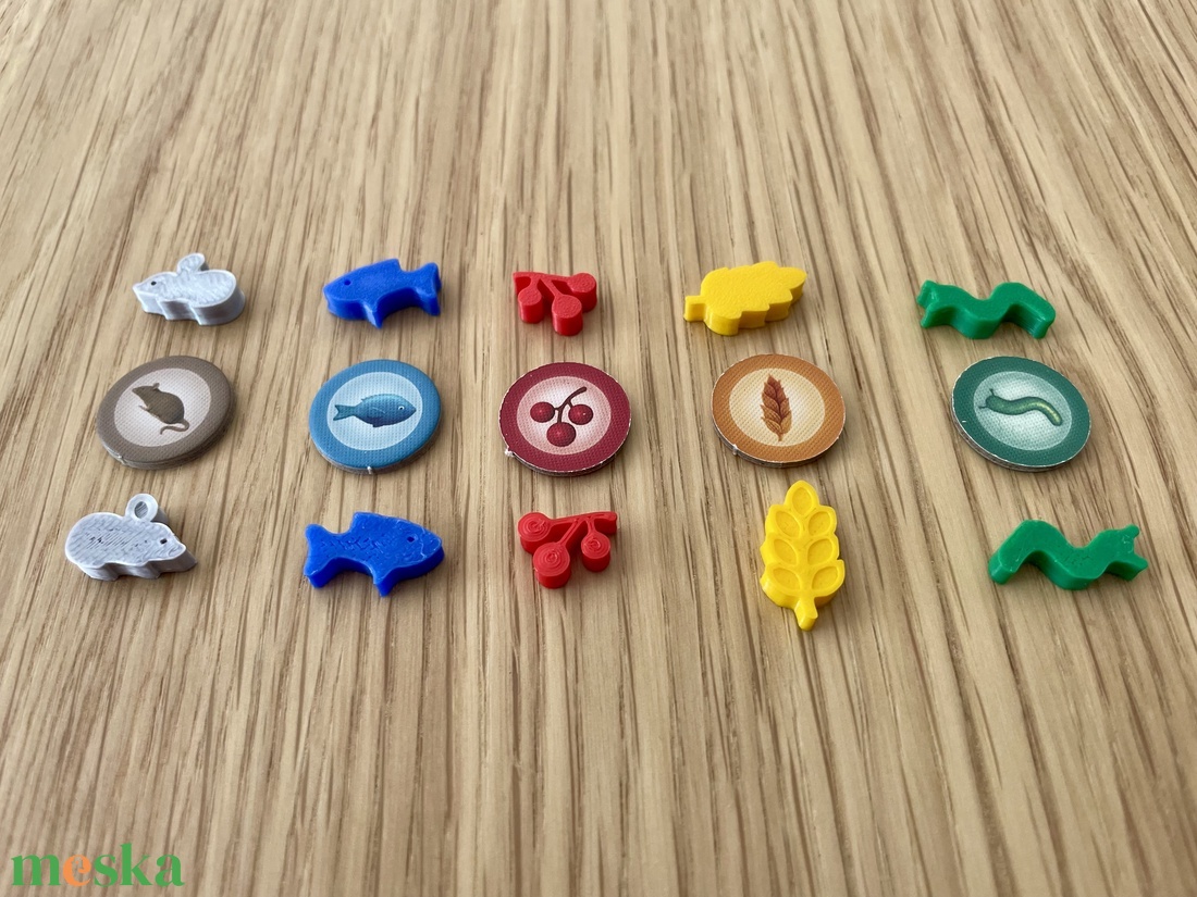 Fesztáv társasjáték-kiegészítő: madáreledelek (100 db) - játék & sport - táblajáték és kártyajáték - társasjátékok - dobókocka - Meska.hu