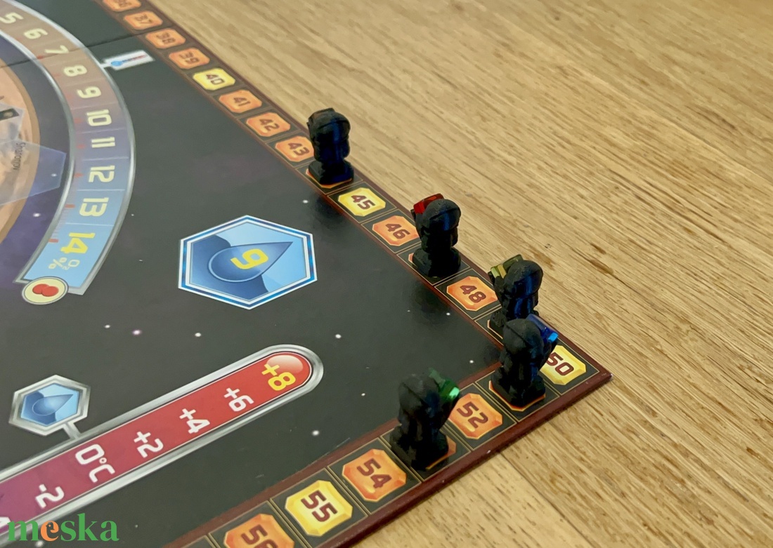 Mars terraformálása társasjáték-kiegészítő: pontszámláló asztronauták (5 db) - játék & sport - táblajáték és kártyajáték - társasjátékok - dobókocka - Meska.hu