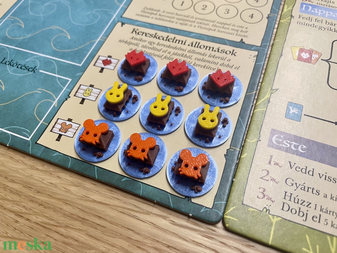 Root kiegészítő jelölők: vízi népek (24 db) - játék & sport - táblajáték és kártyajáték - társasjátékok - dobókocka - Meska.hu