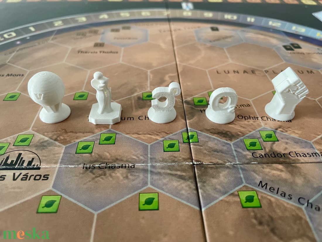 Mars terraformálása kiegészítő, globális jelölők (5 db) - játék & sport - táblajáték és kártyajáték - társasjátékok - dobókocka - Meska.hu
