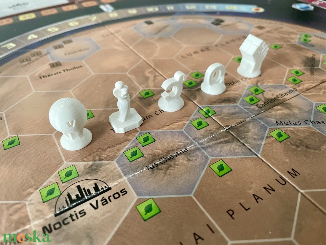 Mars terraformálása kiegészítő, globális jelölők (5 db) - játék & sport - táblajáték és kártyajáték - társasjátékok - dobókocka - Meska.hu