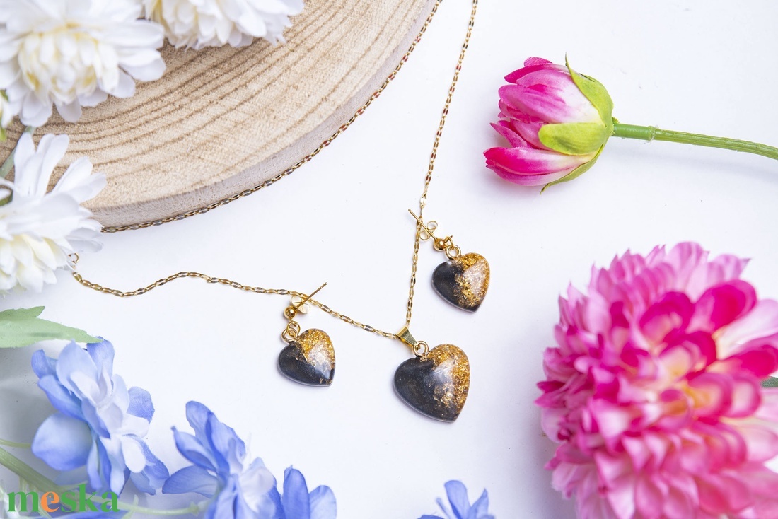 Fekete-Arany ékszer szett - ékszer - ékszerszett - Meska.hu Fekete-Arany ékszer szett - ékszer - ékszerszett - Meska.hu