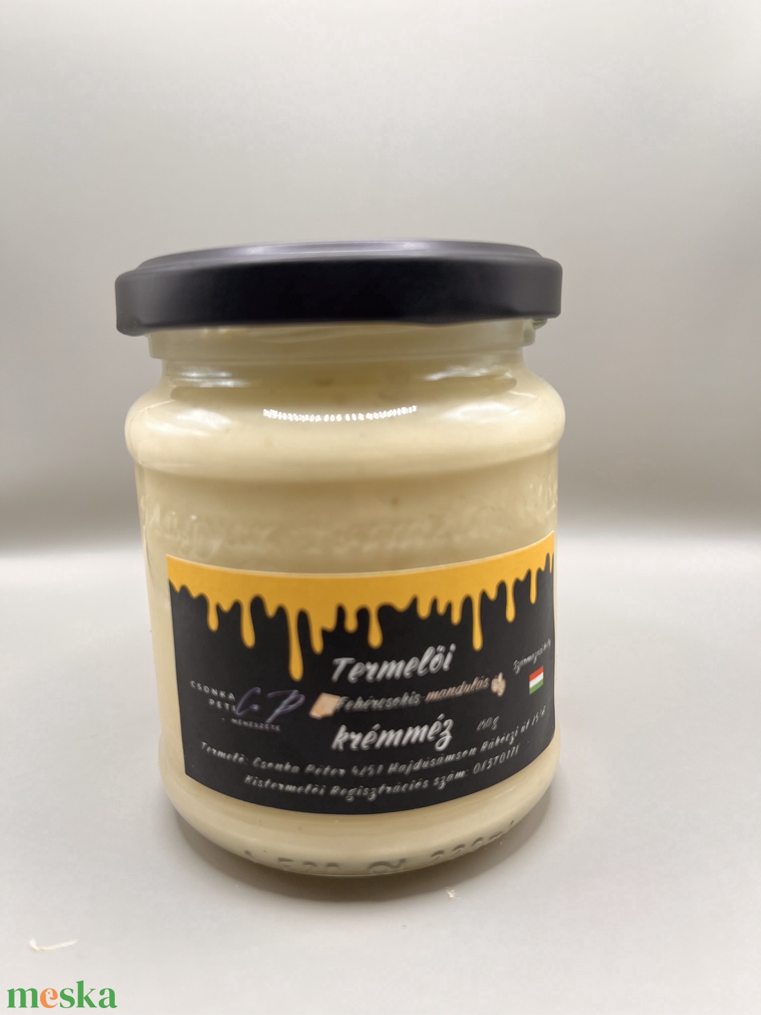Fehércsokoládés mandulás krémméz 250g - élelmiszer - méz & propolisz - Meska.hu Fehércsokoládés mandulás krémméz 250g - élelmiszer - méz & propolisz - Meska.hu