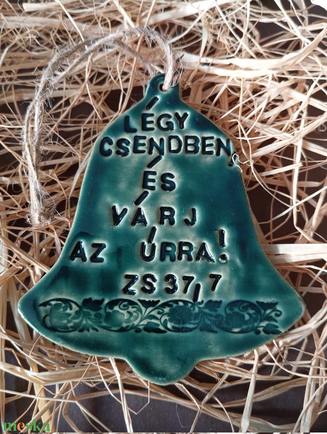 Igés kerámia harang - karácsony - karácsonyi lakásdekoráció - karácsonyfadíszek - Meska.hu Igés kerámia harang - karácsony - karácsonyi lakásdekoráció - karácsonyfadíszek - Meska.hu