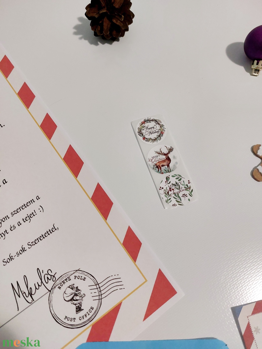 Névre szóló Mikulás levél csomag, Santa Claus, jó gyerek Tanusítvány, új - karácsony - mikulás - mikulás ajándékok - Meska.hu