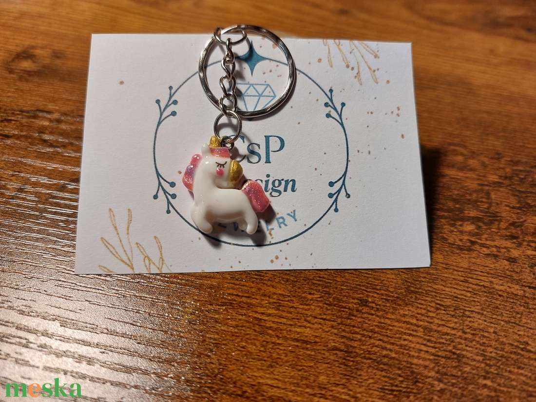 Cuki csillámos unikornis kulcstartó, táskadísz, új - táska & tok - kulcstartó & táskadísz - kulcstartó - Meska.hu