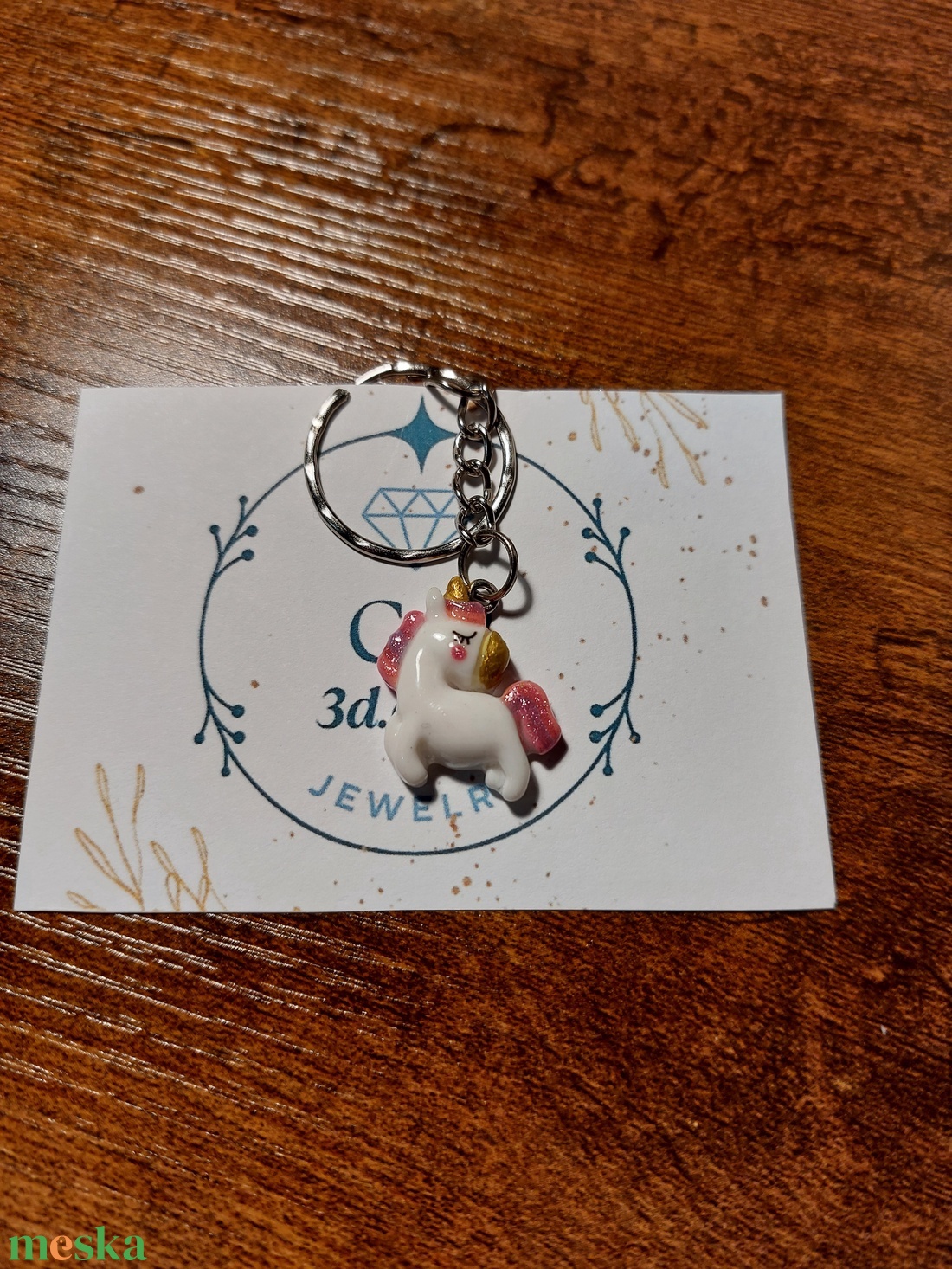 Cuki csillámos unikornis kulcstartó, táskadísz, új - táska & tok - kulcstartó & táskadísz - kulcstartó - Meska.hu