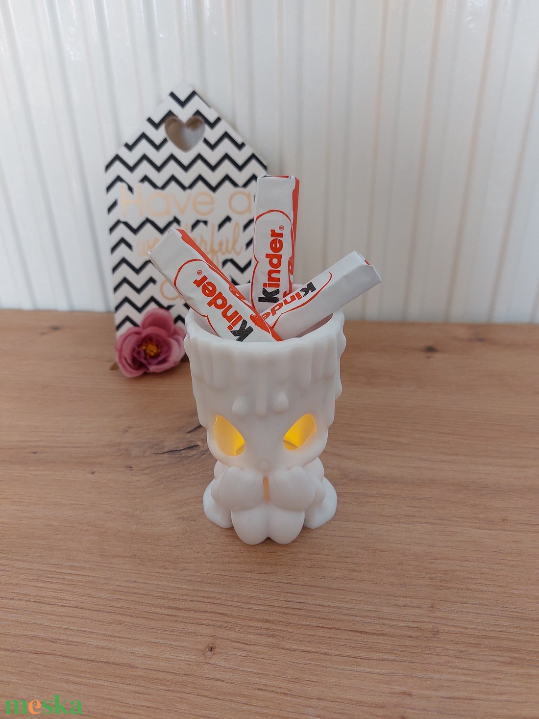 White Little Candle � hangulatos gyertyácska és apróságtartó, édesség tartó + ajándék led mécsessel  - otthon & életmód - gyertya, illat, aroma - mécses és mécsestartó - Meska.hu