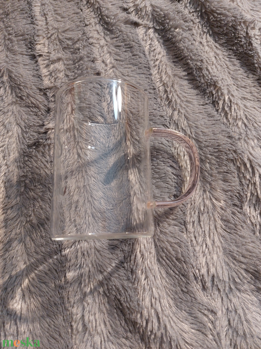 Cuki Sanrio Melody matricás átlátszó üveg pohár � rózsaszín füllel - otthon & életmód - konyhafelszerelés, tálalás - tálalás - pohár - Meska.hu