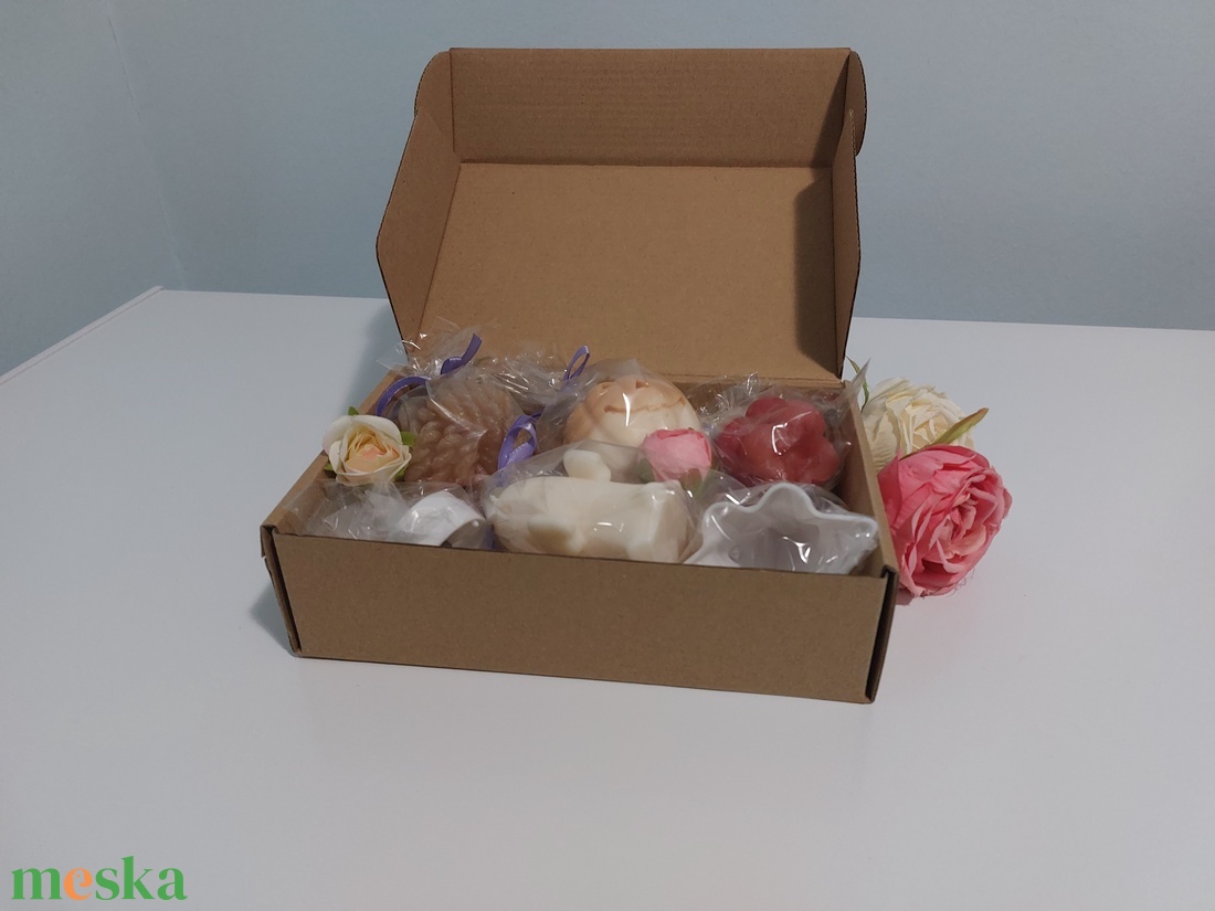 Akciós! Meghitt ajándék csomag, gyertya csomag, mécses tartóval - esküvő - dekoráció - gyertya & gyertyatartó - Meska.hu