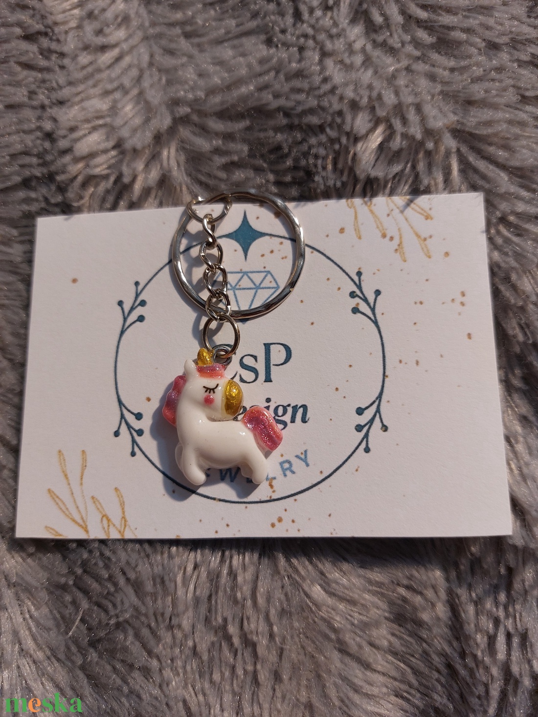 Lepd meg szerettedet egy cuki csillámos unikornis kulcstartóval, táska dísszel! - táska & tok - kulcstartó & táskadísz - kulcstartó - Meska.hu