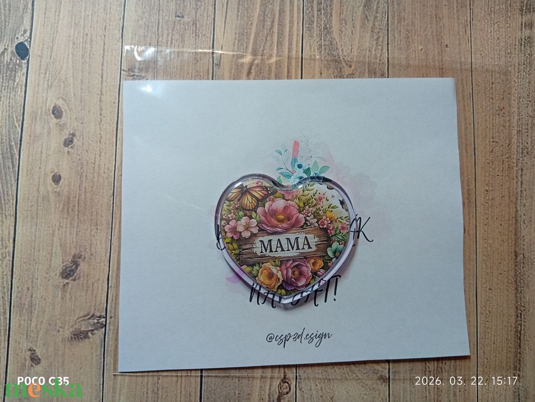 Anyák napi ajándék, egyedi kitűző díszcsomagolásban, ünnepi meglepetés, új - ékszer - kitűző és bross - Meska.hu