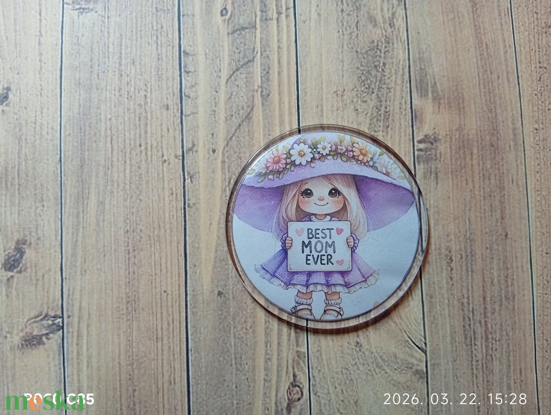 Anyák napi ajándék, egyedi hűtőmágnes díszcsomagolásban, ünnepi meglepetés - otthon & életmód - konyhafelszerelés, tálalás - konyhai dekoráció - hűtőmágnes - Meska.hu