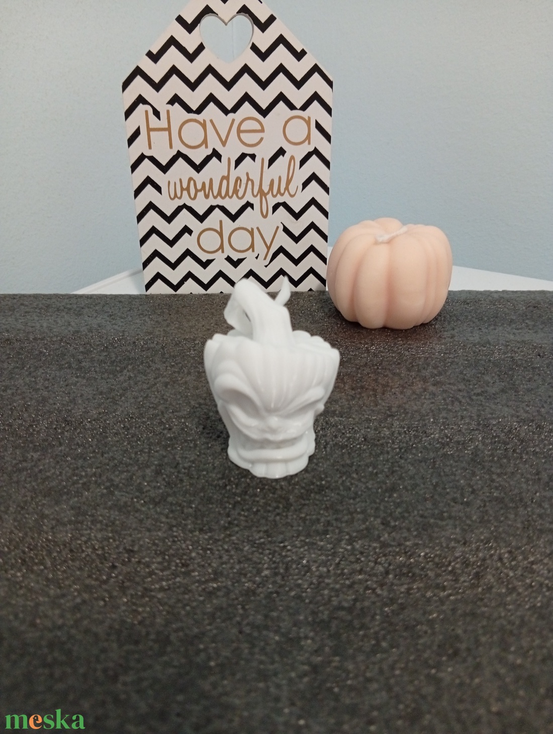 Festhető, díszíthető, dekorálható DIY tökfej, Happy Pumpkin  - otthon & életmód - dekoráció - halloween - halloweeni asztaldísz - Meska.hu