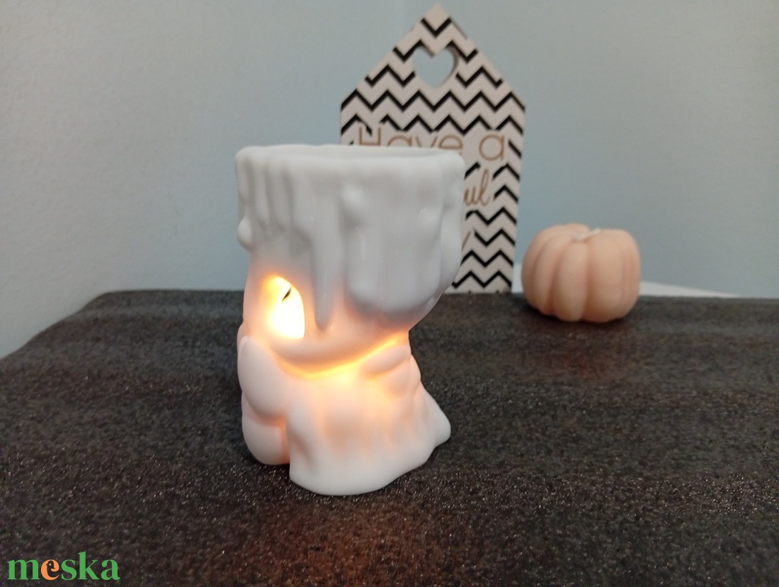 White Little Candle � hangulatos gyertyácska mécses, lámpa, apróság-, édesség-, ékszertartó - otthon & életmód - gyertya, illat, aroma - mécses és mécsestartó - Meska.hu