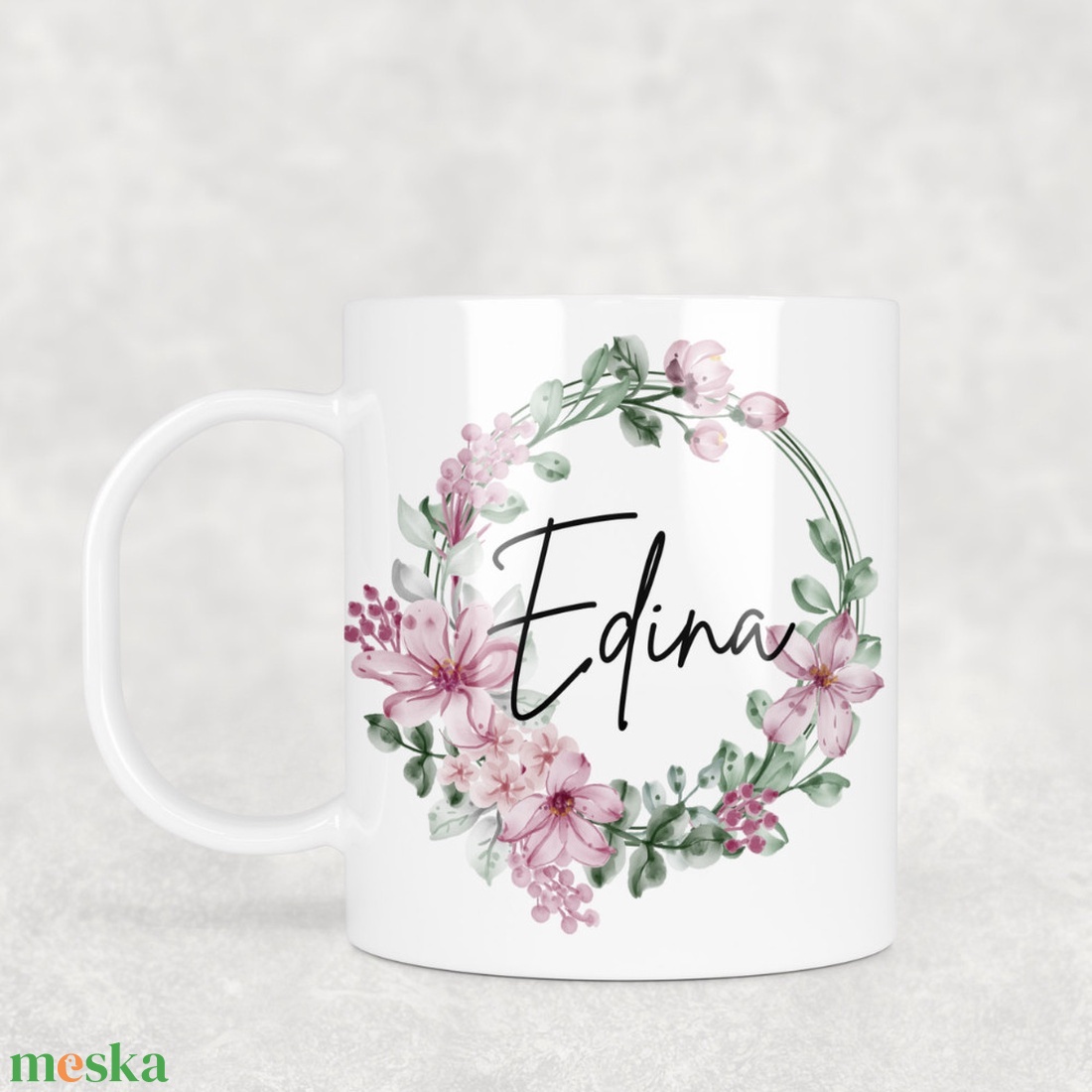 Névre szóló bögre - Virágos - otthon & életmód - konyhafelszerelés, tálalás - tálalás - bögre & csésze - Meska.hu Névre szóló bögre - Virágos - otthon & életmód - konyhafelszerelés, tálalás - tálalás - bögre & csésze - Meska.hu