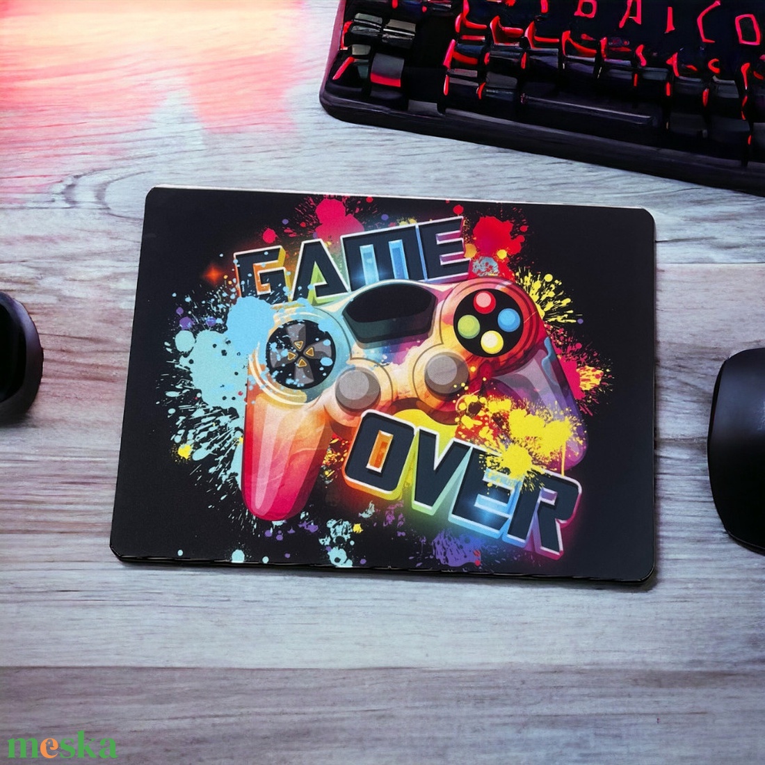 Game over egérpad - otthon & életmód - papír, írószer - egyedi szerkesztés - Meska.hu