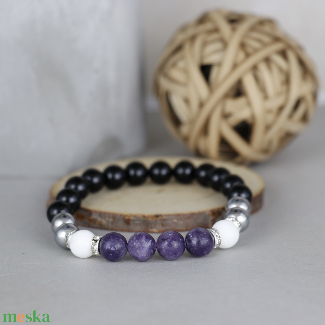 Ásvány karkörő-Lepidolit - ékszer - ékszerszett - Meska.hu Ásvány karkörő-Lepidolit - ékszer - ékszerszett - Meska.hu