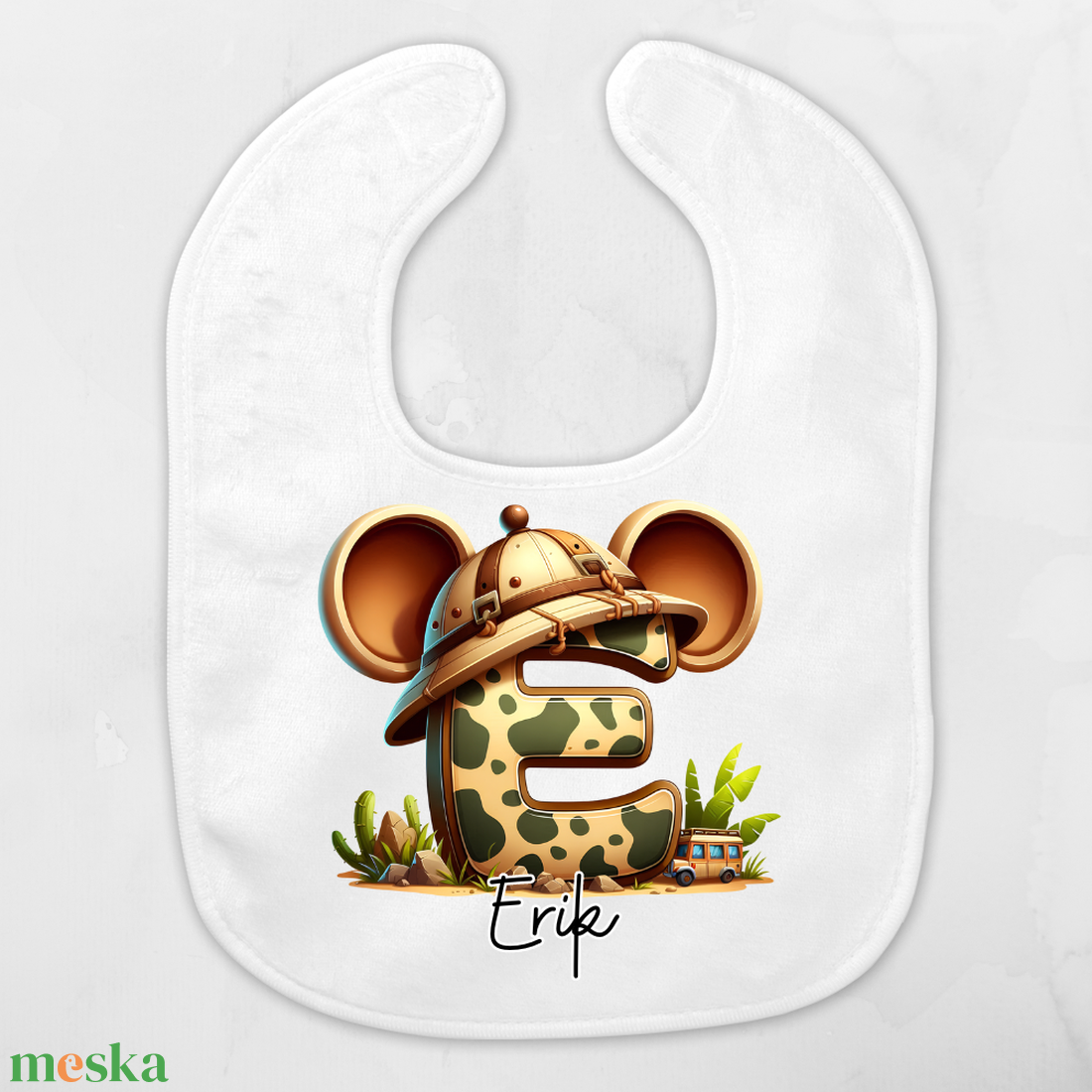Baby előke-safari névre szóló - ruha & divat - babaruha & gyerekruha - előke & nyálkendő - Meska.hu Baby előke-safari névre szóló - ruha & divat - babaruha & gyerekruha - előke & nyálkendő - Meska.hu