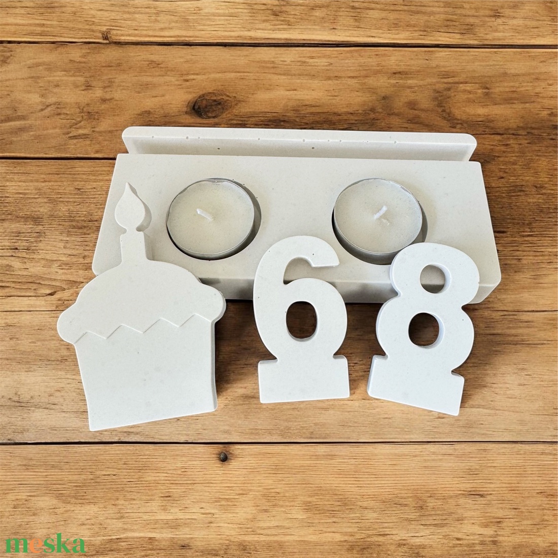 Születésnapi mécsestartó � bármilyen számmal kérhető - otthon & életmód - gyertya, illat, aroma - mécses és mécsestartó - Meska.hu