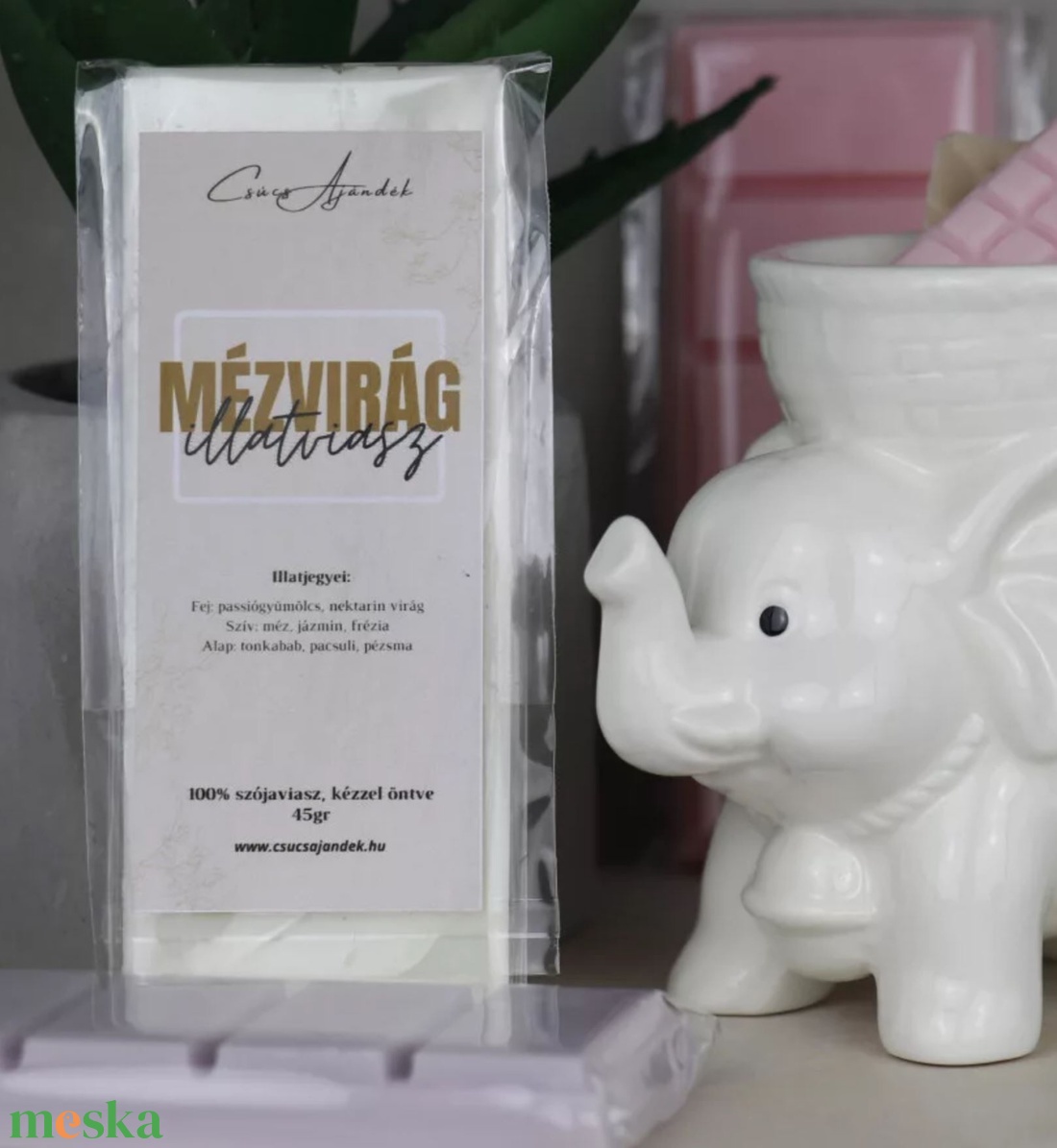 Illatviasz - Mézvirág - otthon & életmód - gyertya, illat, aroma - illatviasz - Meska.hu