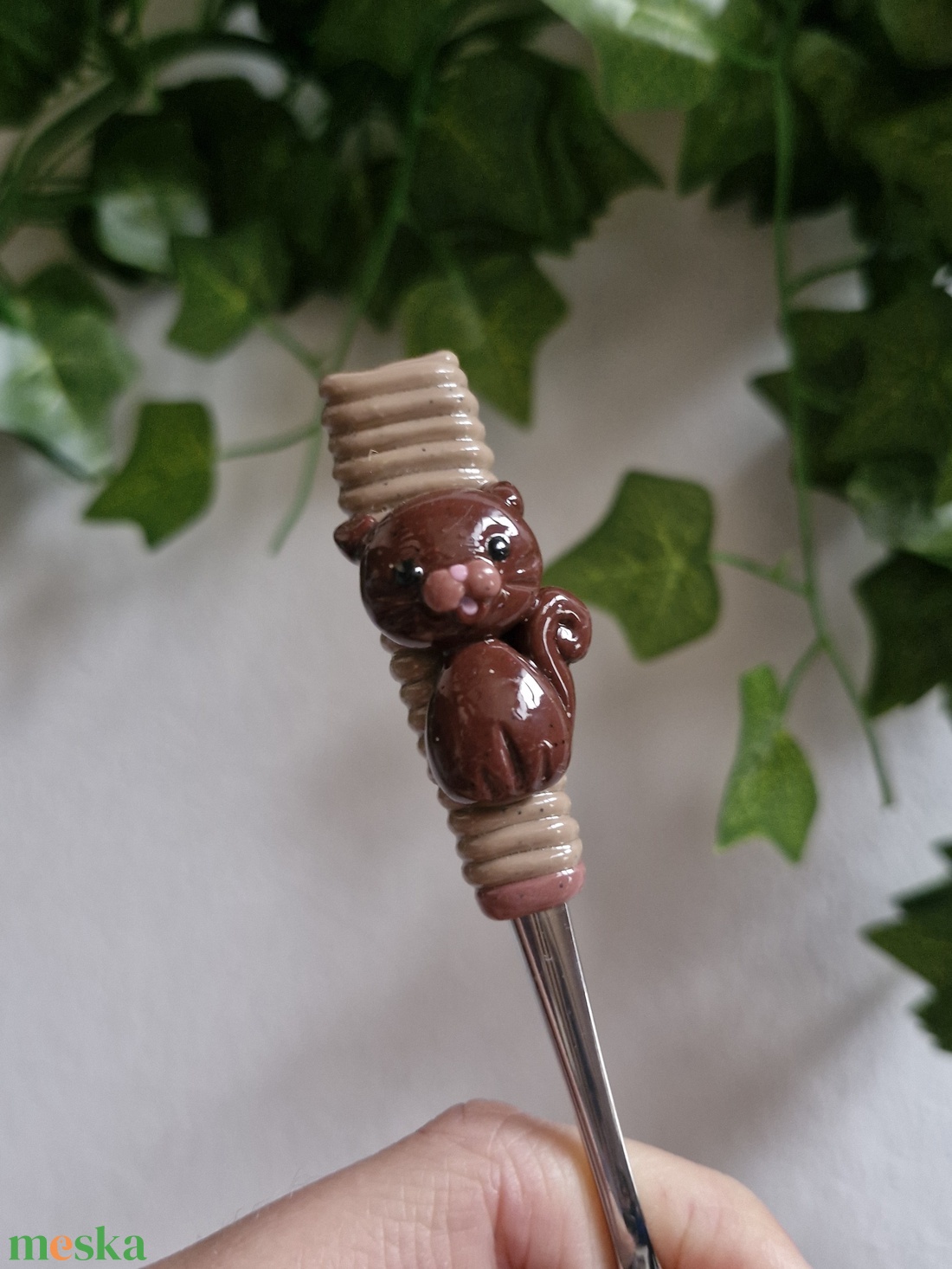 Cicás kanál - otthon & életmód - konyhafelszerelés, tálalás - tálalás - kanál & villa - Meska.hu