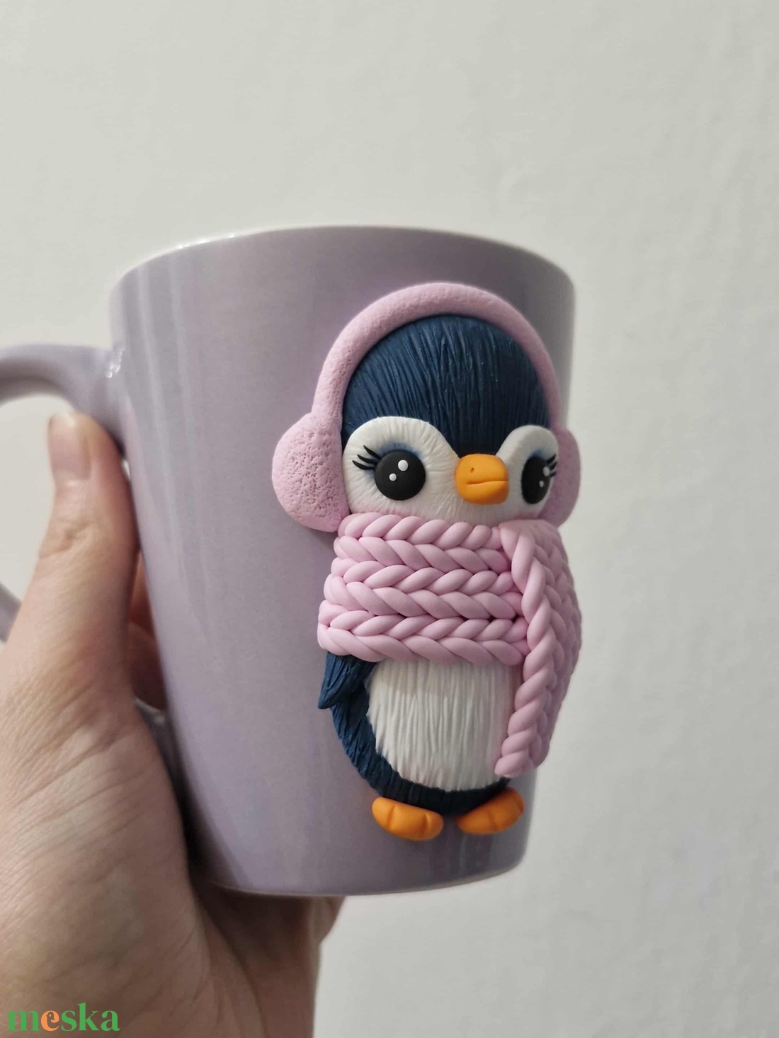 Pingvin bögre - otthon & életmód - konyhafelszerelés, tálalás - tálalás - bögre & csésze - Meska.hu