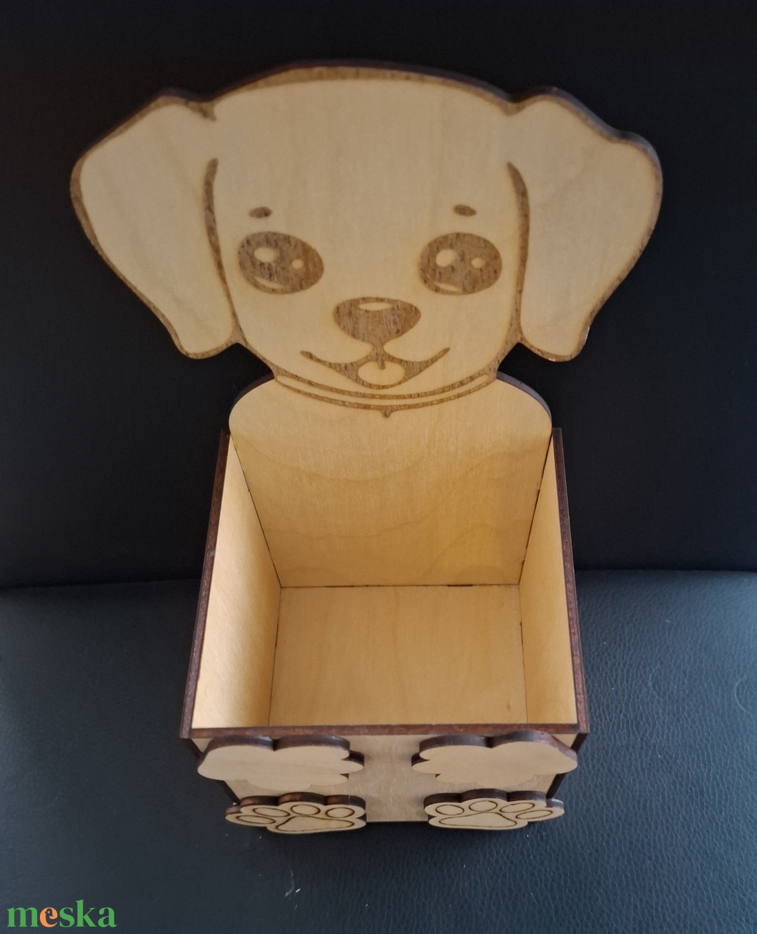 Festhető kutya cerutatartó - otthon & életmód - papír, írószer - tolltartó & ceruzatekercs - Meska.hu